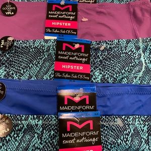 Lot of 5 Maidenform Hipster Panties  - Extra Large